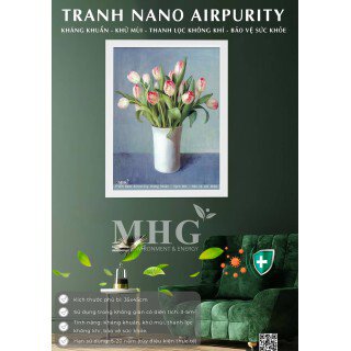 Tranh treo tường Nano Airpurity Gold 35x45
