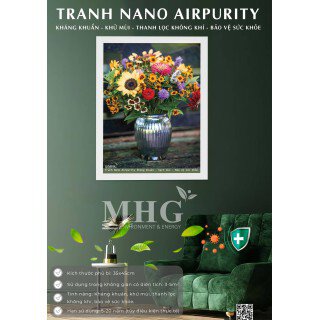 Tranh treo tường Nano Airpurity Gold 45x55