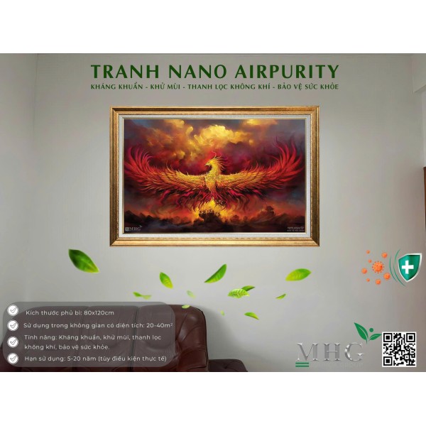Tranh Phượng Hoàng Cát Vận
