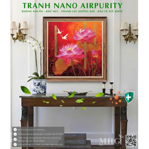 Tranh Liên Hoa Tịnh Cảnh