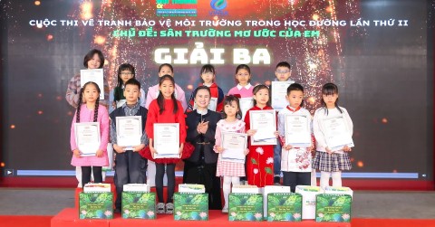 Lan tỏa thông điệp môi trường qua tranh Nano Airpurity kháng khuẩn tại lễ trao giải vẽ tranh “Sân trường mơ ước của em" Lan tỏa thông điệp môi trường qua tranh Nano Airpurity kháng khuẩn tại lễ trao giải vẽ tranh “Sân trường mơ ước của em"