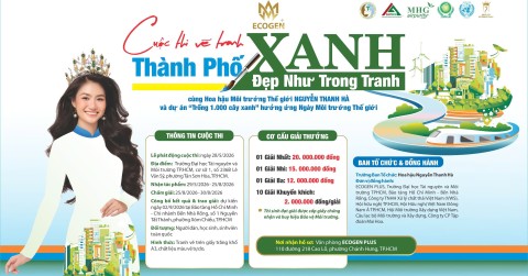 Lan tỏa thông điệp sống xanh thông qua cuộc thi vẽ tranh 'Thành phố xanh - Đẹp như trong tranh'