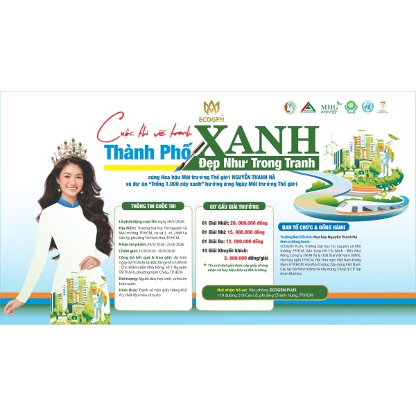 Lan tỏa thông điệp sống xanh thông qua cuộc thi vẽ tranh 'Thành phố xanh - Đẹp như trong tranh'