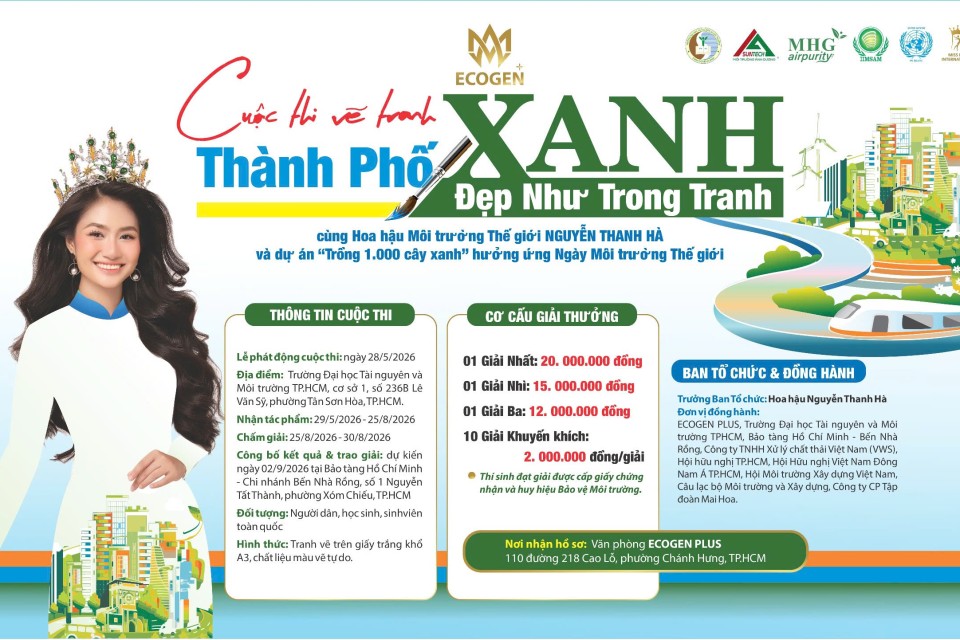 Lan tỏa thông điệp sống xanh thông qua cuộc thi vẽ tranh 'Thành phố xanh - Đẹp như trong tranh'