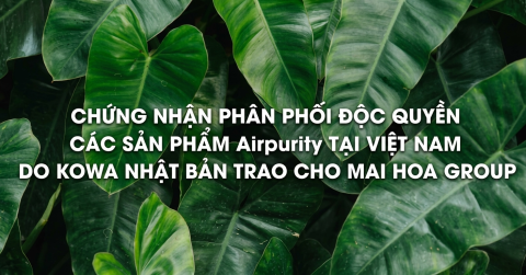 Chứng nhận phân phối độc quyền các sản phẩm Airpurity tại Việt Nam