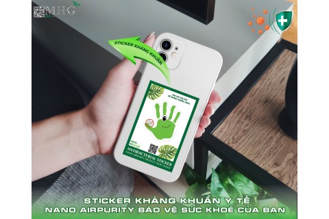 Sticker kháng khuẩn điện thoại iphone DA0609DT