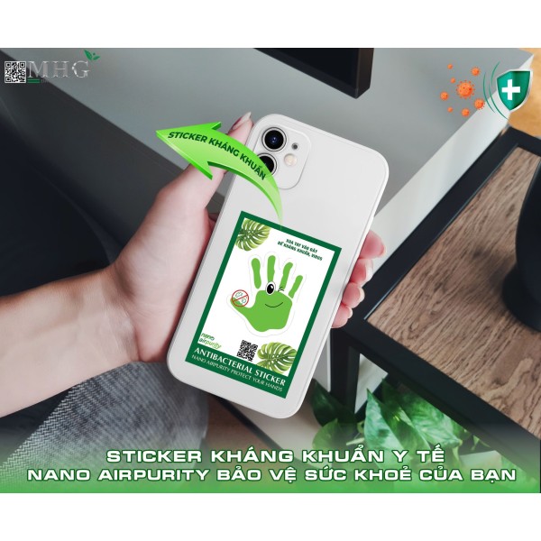 Sticker kháng khuẩn điện thoại iphone DA0609DT