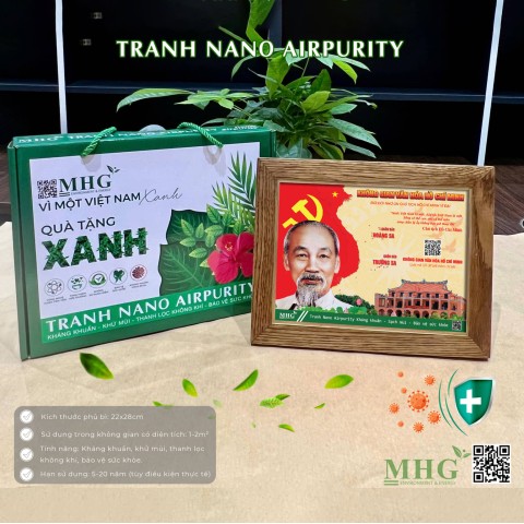 Tranh để bàn Nano Airpurity Platinum 22x28