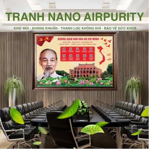 Tranh Nano Airpurity thanh lọc không khí, khử khuẩn phòng họp công ty