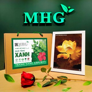 Tranh để bàn Nano Airpurity Gold 19x25 Tranh để bàn Nano Airpurity Gold 19x25