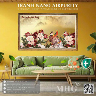 Tranh Nano Airpurity thanh lọc không khí, khử khuẩn cho phòng khách