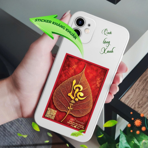 Sticker kháng khuẩn Nano Airpurity 6x9 cm, khử mùi, kháng khuẩn