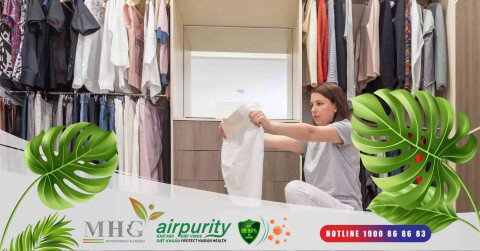 Nâng cao không gian lưu trữ với miếng dán khử mùi tủ quần áo hiệu quả
