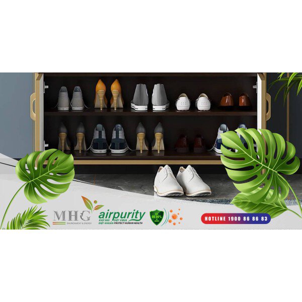 Tận dụng hiệu quả miếng dán khử mùi tủ giày giúp giày dép thơm lâu
