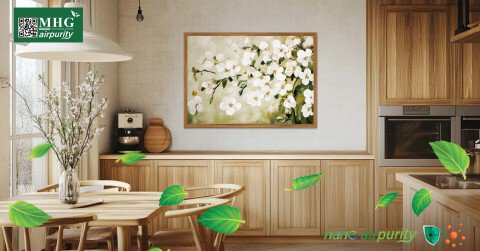 Giữ Phòng Bếp Sạch Khuẩn Với Tranh Nano AirPurity Kháng Khuẩn