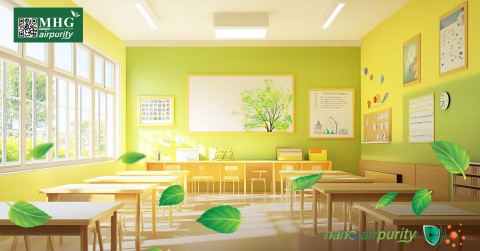 Lớp Học Sạch Sẽ Nhờ Công Nghệ Tranh Kháng Khuẩn Nano AirPurity