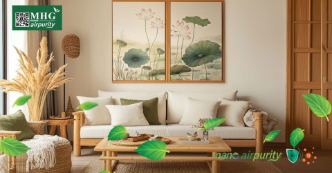 Giữ Phòng Khách Sạch Và Hài Hòa Với Tranh Nano AirPurity