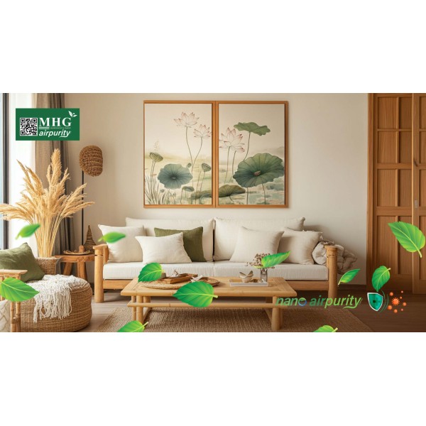 Giữ Phòng Khách Sạch Và Hài Hòa Với Tranh Nano AirPurity