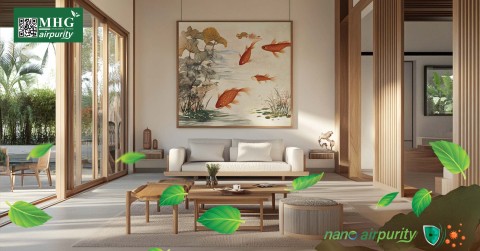 Giữ Phòng Khách Khỏi Khuẩn Với Tranh Nano AirPurity