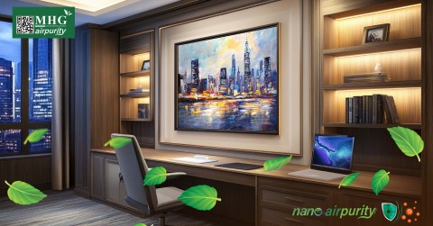 Tranh Nano AirPurity: Tạo Không Gian Phòng Làm Việc Tươi Mới Và Kháng Khuẩn