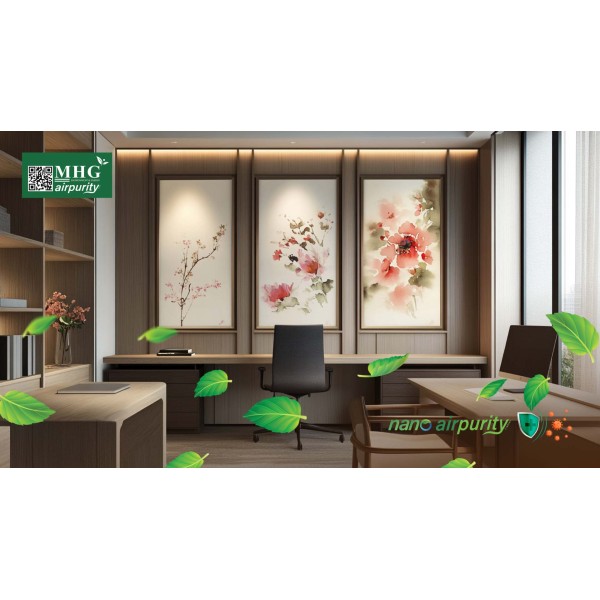 Tranh Nano AirPurity: Cải Thiện Phòng Làm Việc, Kháng Khuẩn Và An Toàn
