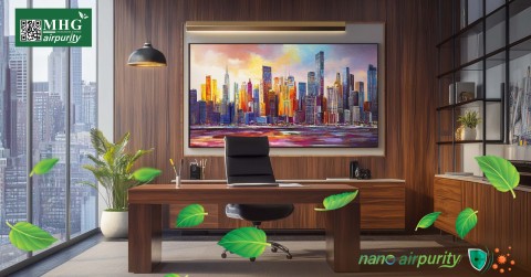 Giữ Không Gian Phòng Làm Việc Sạch Và An Toàn Với Tranh Nano AirPurity