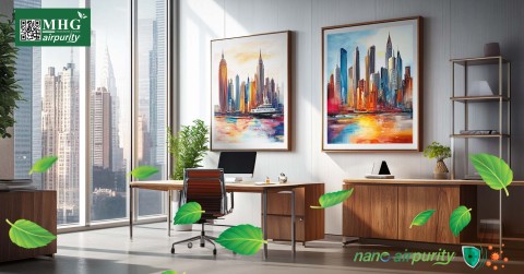 Tranh Nano AirPurity: Mang Lại Không Gian Phòng Làm Việc Sạch Khuẩn Và An Toàn