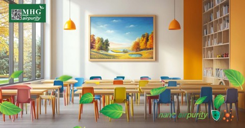 Trẻ Nhỏ Sống Lành Mạnh Với Môi Trường Trường Mầm Non Kháng Khuẩn Từ Tranh Nano