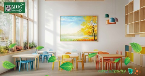 Kháng Khuẩn Tối Ưu Cho Môi Trường Trường Mầm Non Với Tranh Nano AirPurity