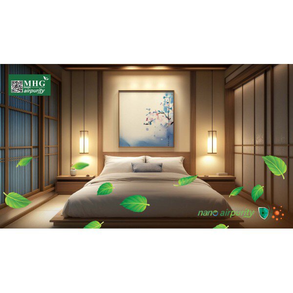 Giữ Phòng Ngủ An Toàn Khỏi Khuẩn Với Tranh Nano AirPurity