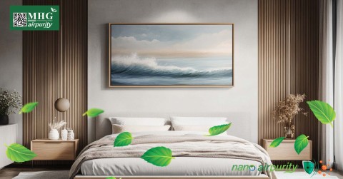 Khử Khuẩn Hiệu Quả Cho Phòng Ngủ Với Tranh Nano AirPurity