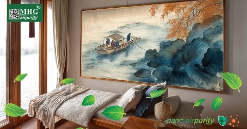 Tranh Nano AirPurity: Giảm Nguy Cơ Lây Nhiễm Và Kháng Khuẩn Cho Phòng Ngủ