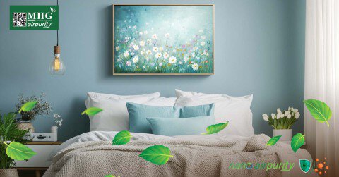 Giữ Không Gian Phòng Ngủ Sạch, Sáng và Kháng Khuẩn Với Tranh Nano AirPurity
