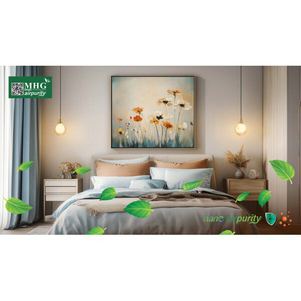 Khử Khuẩn Và Tạo Môi Trường Sạch Khuẩn Cho Phòng Ngủ Với Tranh Nano