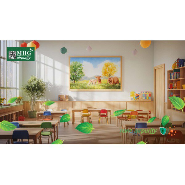 Công Nghệ Tranh Nano AirPurity Kháng Khuẩn Đảm Bảo Học Sinh An Toàn