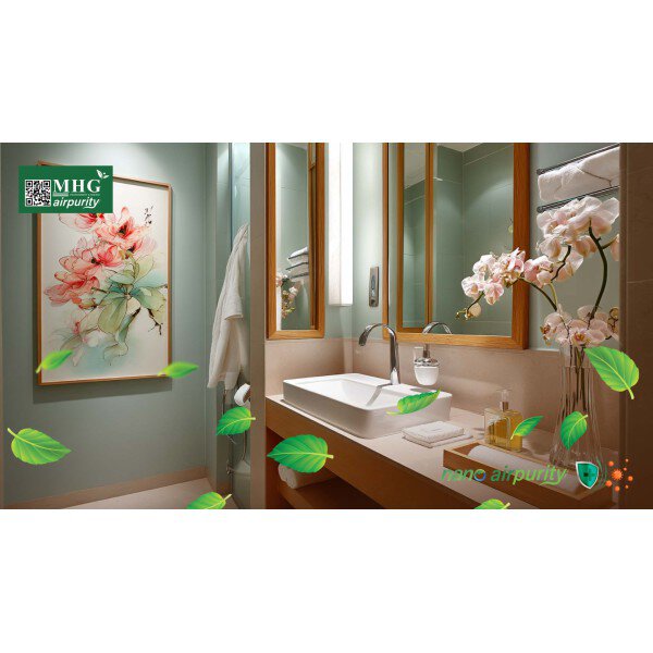 Khử Khuẩn Phòng Nhà Vệ Sinh Với Tranh Nano AirPurity, Bảo Vệ Sức Khỏe