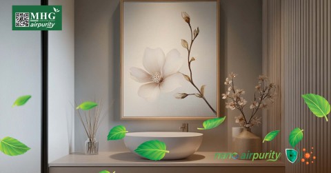 Khử Khuẩn Nhà Vệ Sinh Hiệu Quả Với Tranh Nano AirPurity, Tạo Không Gian Sạch
