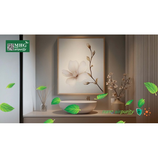 Khử Khuẩn Nhà Vệ Sinh Hiệu Quả Với Tranh Nano AirPurity, Tạo Không Gian Sạch