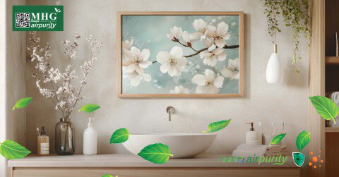 Giảm Mùi Hôi Và Cải Thiện Không Khí Nhà Vệ Sinh Với Tranh Nano AirPurity
